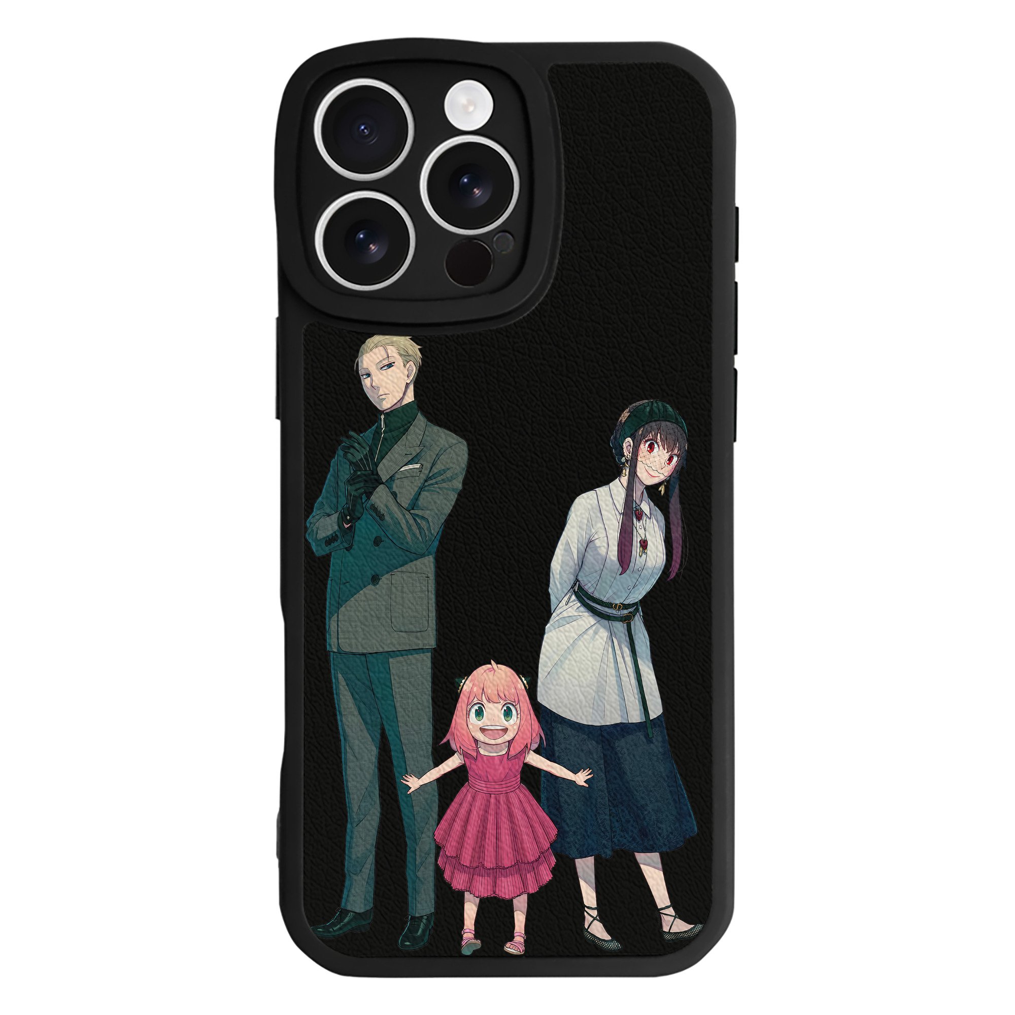 （画像用） SPY×FAMILY间谍家家酒 【iPhone 16シリーズ対応】シリコンスマホケース（レザー調） 材質：シリコン
